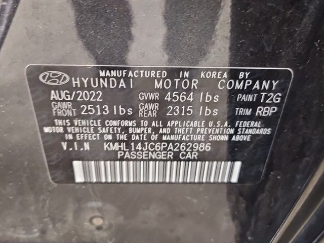 2023 Portofino Gray Hyundai Sonata N Line FWD Sedan