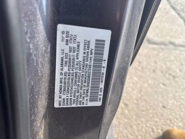 2016 Gray Honda Odyssey EX-L FWD Van