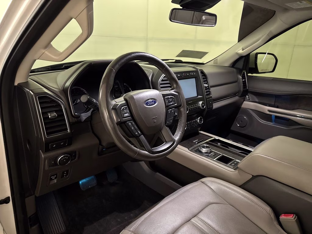 2018 White Platinum Clearcoat Metallic Ford Expedition Limited RWD SUV