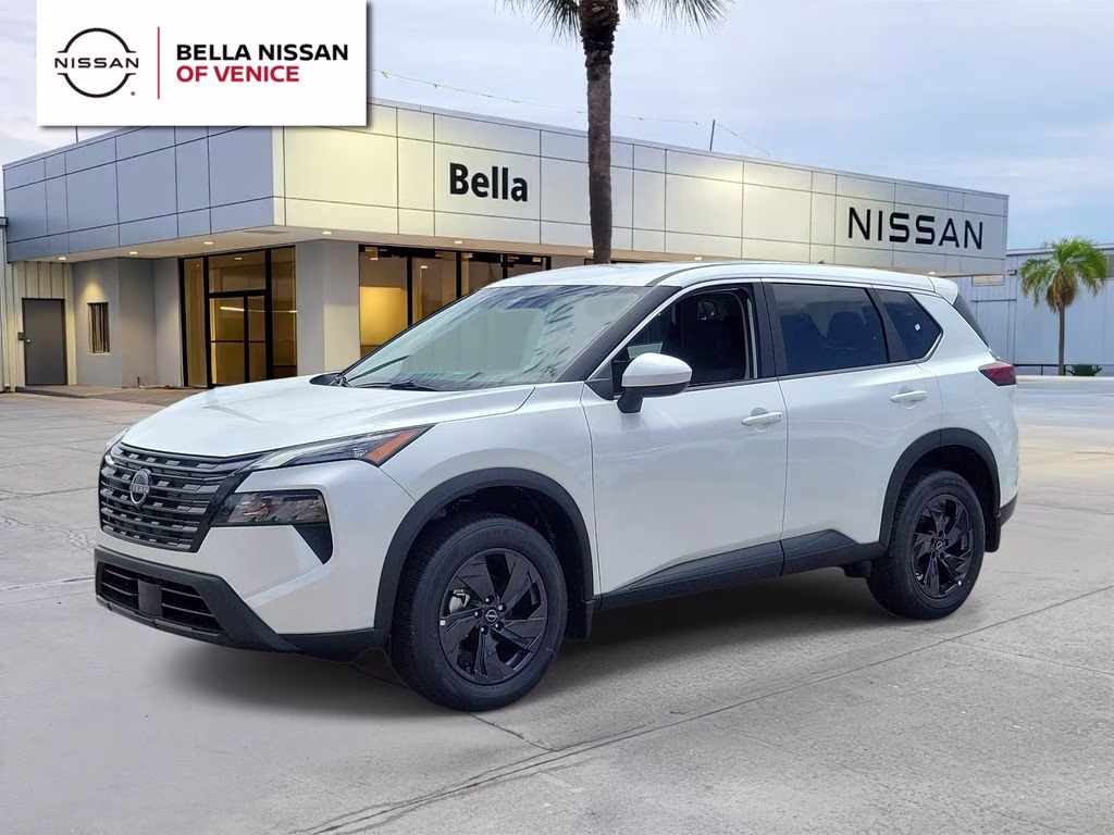 2026 Everest White Pearl Tricoat Nissan Rogue SV FWD SUV