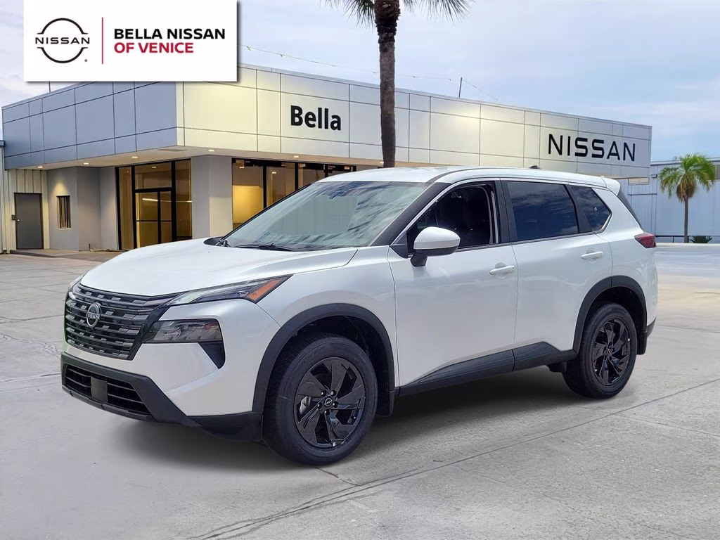 2026 Everest White Pearl Tricoat Nissan Rogue SV FWD SUV