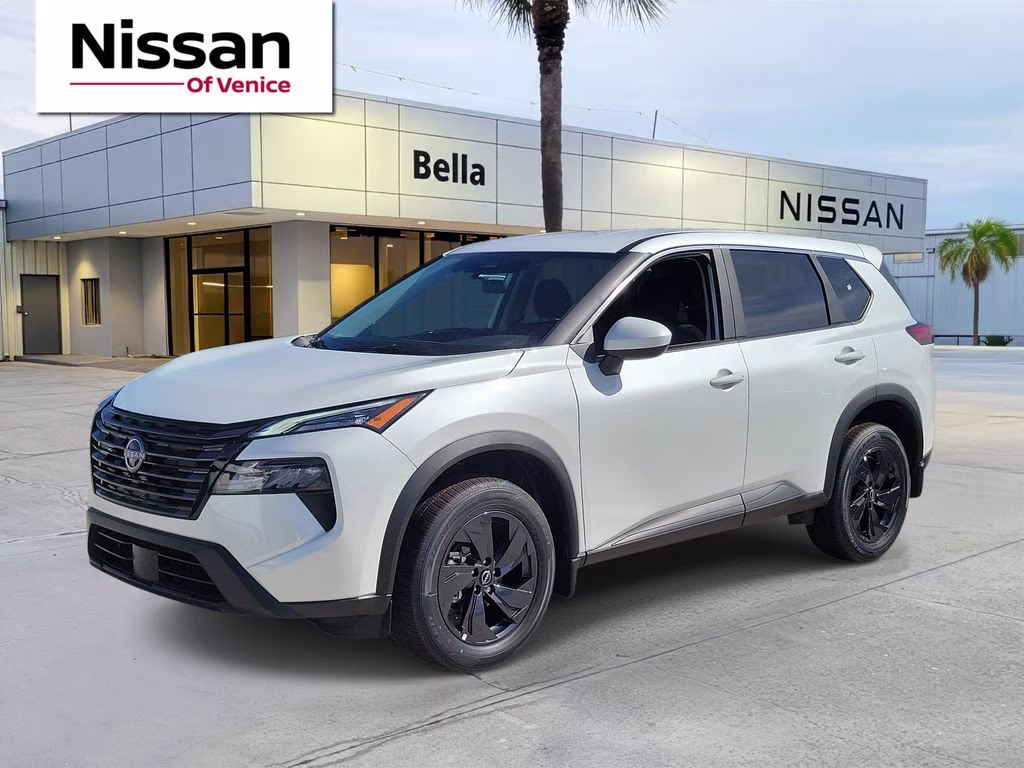 2026 Everest White Pearl Tricoat Nissan Rogue SV FWD SUV
