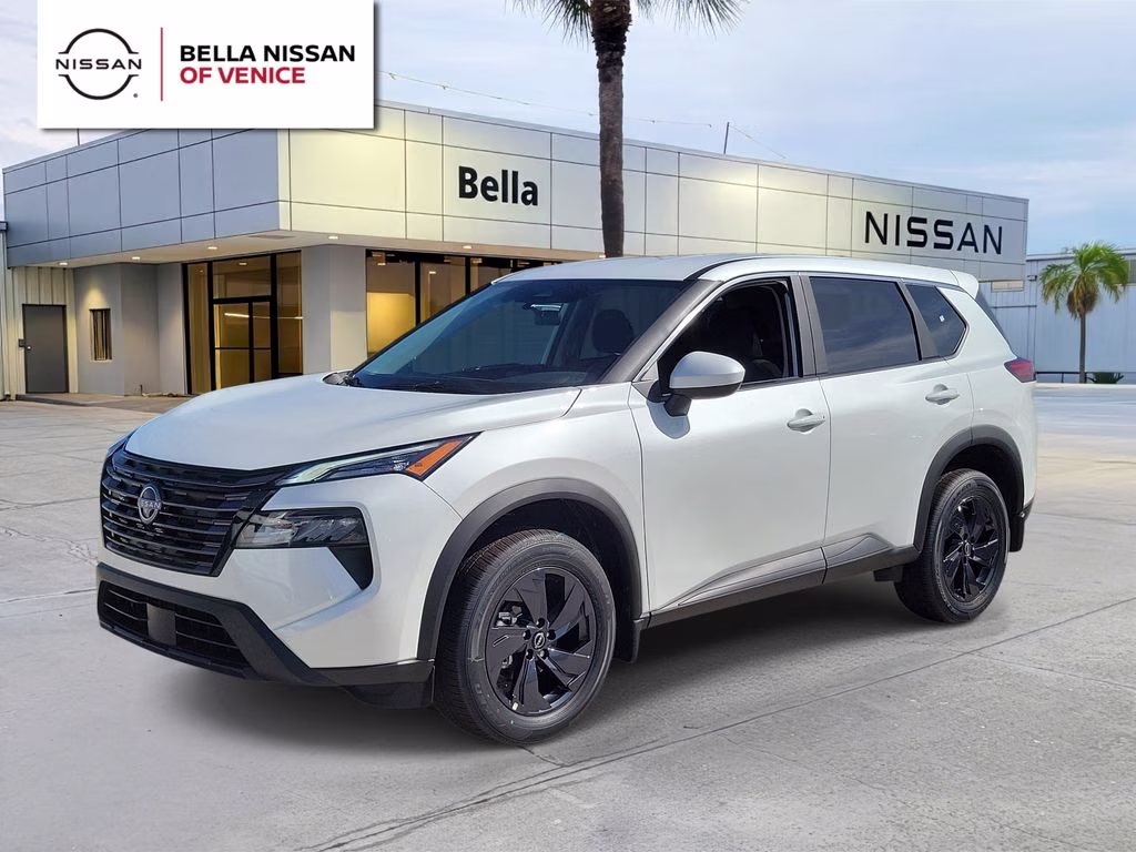 2026 Everest White Pearl Tricoat Nissan Rogue SV FWD SUV
