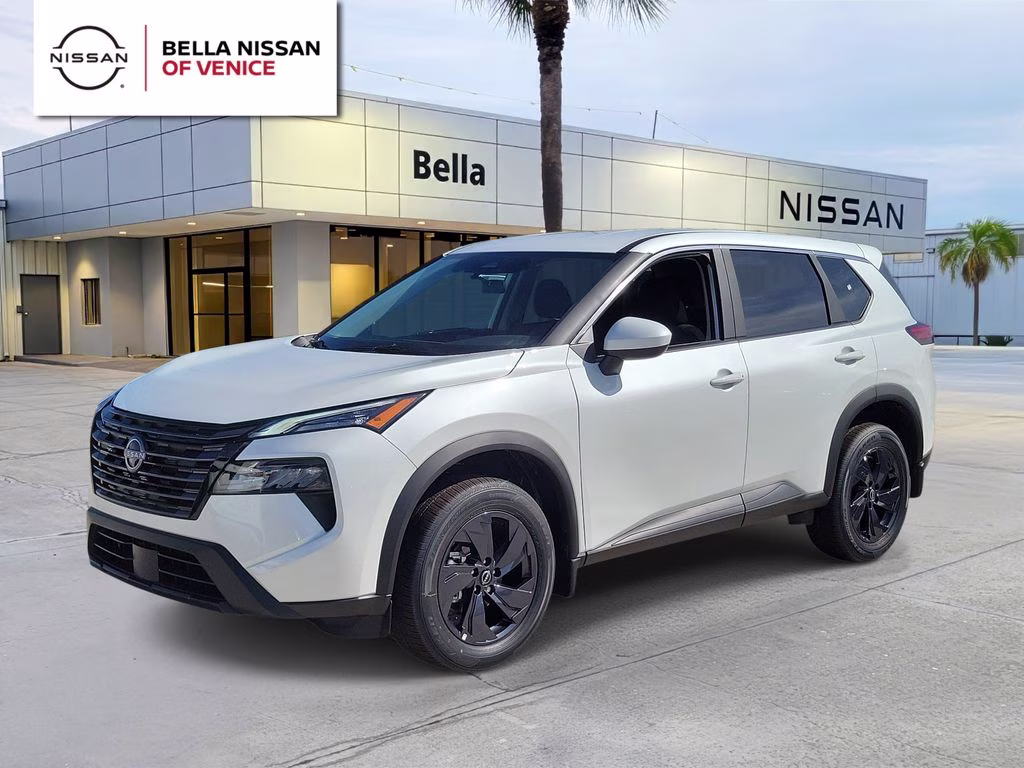 2026 Everest White Pearl Tricoat Nissan Rogue SV FWD SUV
