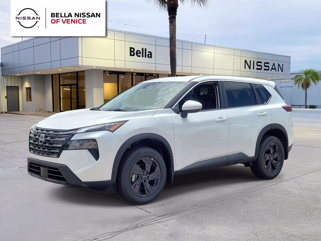 2026 Everest White Pearl Tricoat Nissan Rogue SV FWD SUV
