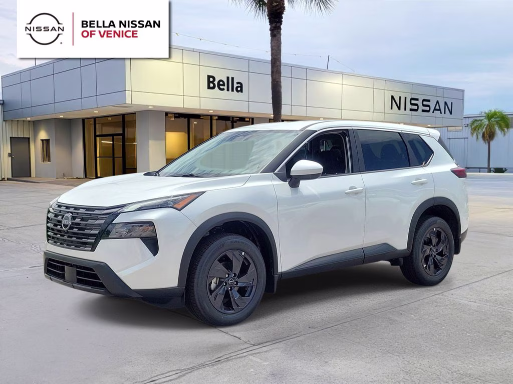 2026 Everest White Pearl Tricoat Nissan Rogue SV FWD SUV