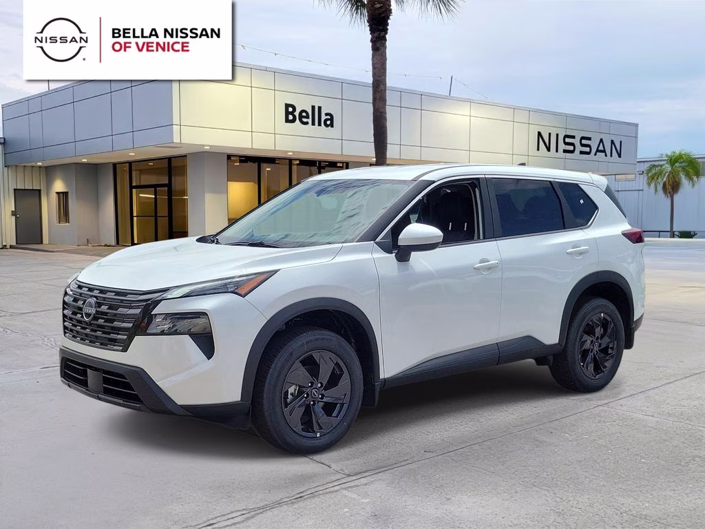 2026 Everest White Pearl Tricoat Nissan Rogue SV FWD SUV