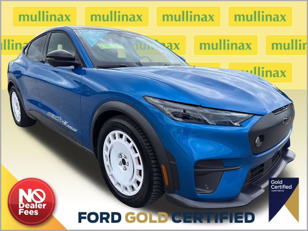 2025 Velocity Blue Metallic Ford Mustang Mach-E GT AWD SUV