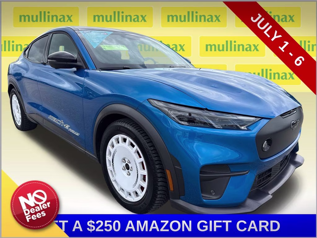 2025 Velocity Blue Metallic Ford Mustang Mach-E GT AWD SUV