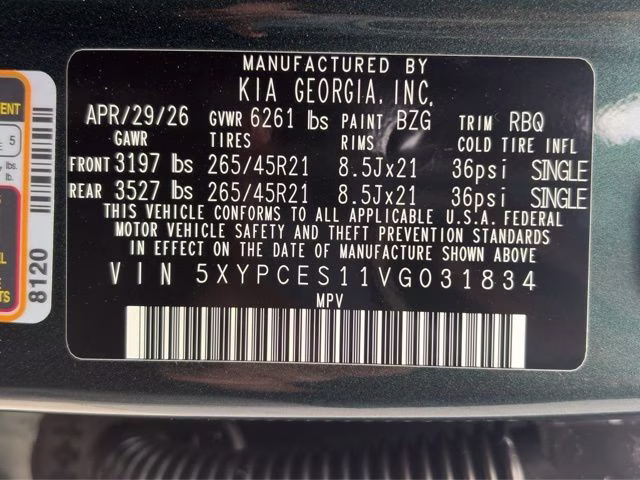 2027 Black Jade Green Kia Telluride X-Line EX AWD SUV