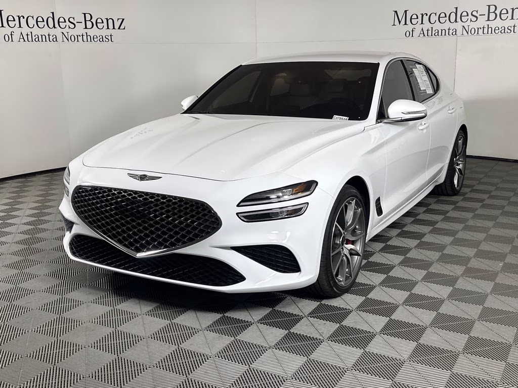 2025 Alta White Genesis G70 2.5T RWD Sedan