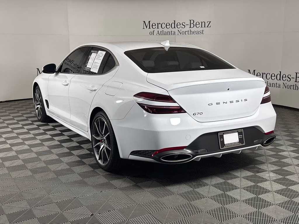 2025 Alta White Genesis G70 2.5T RWD Sedan