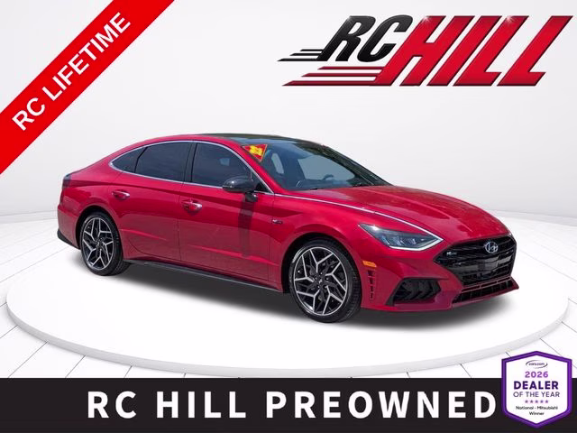 2022 Calypso Red Hyundai Sonata N Line FWD Sedan