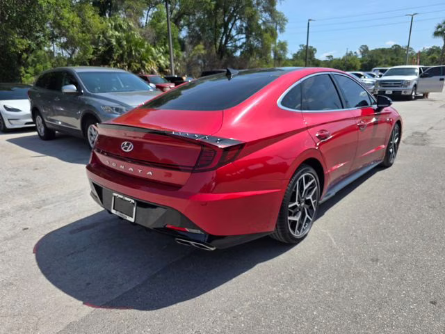 2022 Calypso Red Hyundai Sonata N Line FWD Sedan