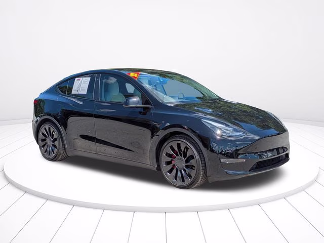 2022 Black Tesla Model Y Performance AWD SUV