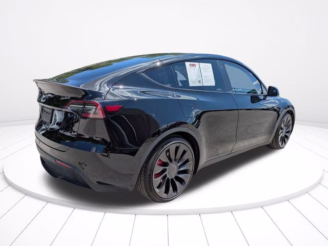 2022 Black Tesla Model Y Performance AWD SUV
