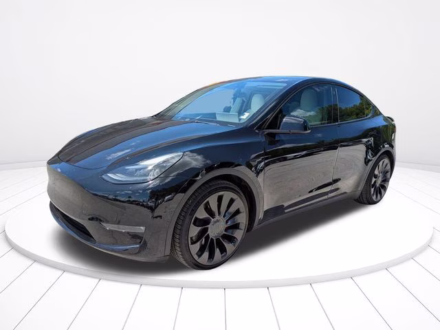 2022 Black Tesla Model Y Performance AWD SUV