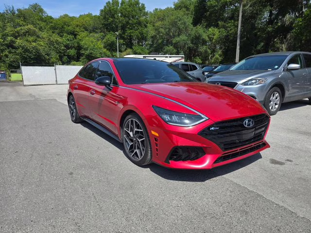 2022 Calypso Red Hyundai Sonata N Line FWD Sedan