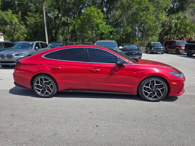 2022 Calypso Red Hyundai Sonata N Line FWD Sedan