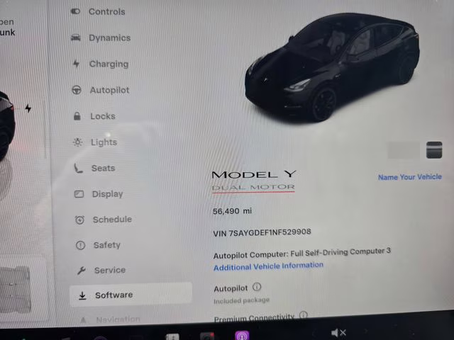 2022 Black Tesla Model Y Performance AWD SUV