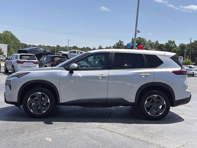 2025 Brilliant Silver Metallic Nissan Rogue SV FWD SUV