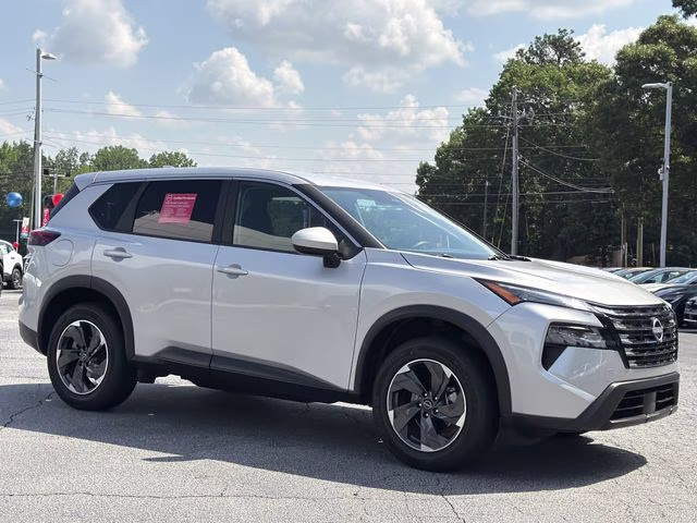 2025 Brilliant Silver Metallic Nissan Rogue SV FWD SUV