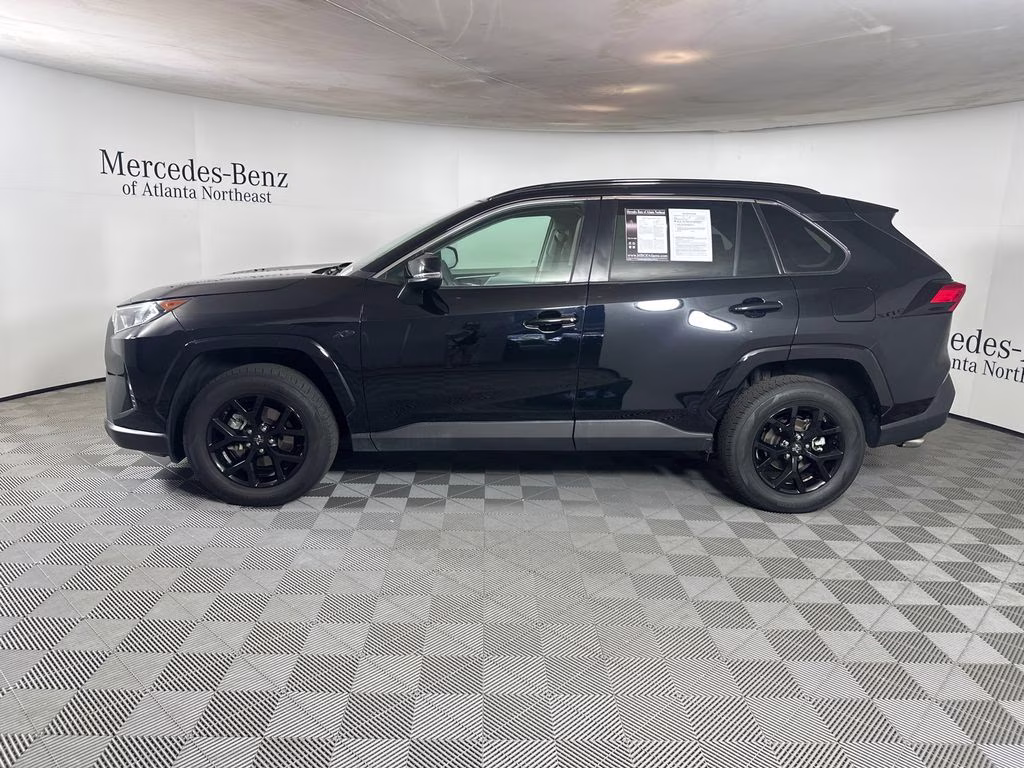 2021 Midnight Black Metallic Toyota RAV4 XLE FWD SUV