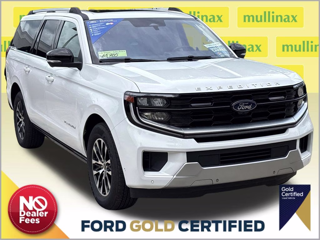 2025 Oxford White Ford Expedition Max Platinum 4X4 SUV