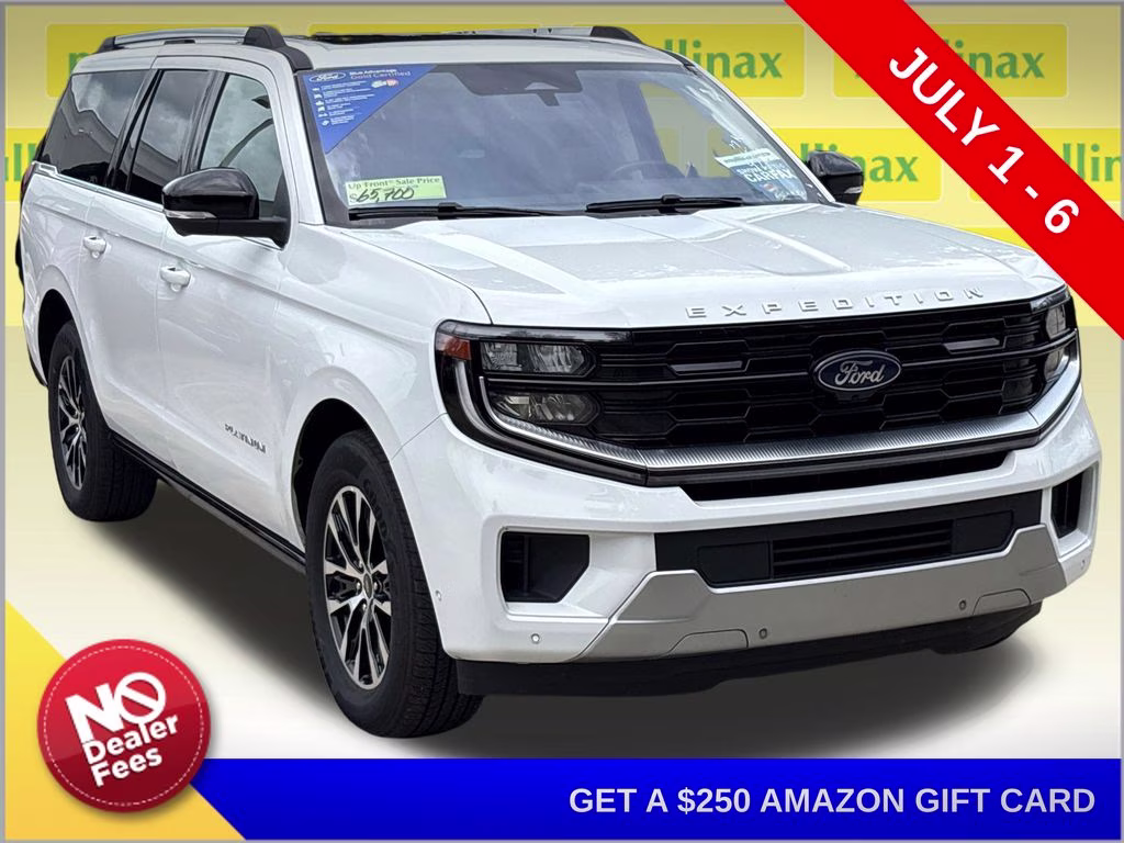 2025 Oxford White Ford Expedition Max Platinum 4X4 SUV