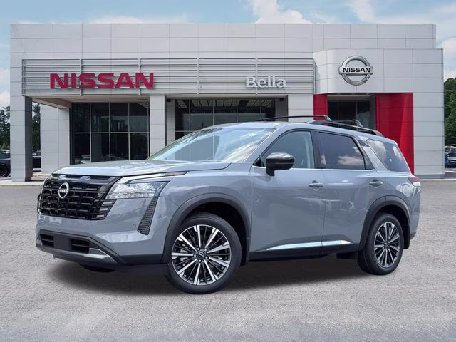 2026 Boulder Gray Pearl Nissan Pathfinder Platinum 4X4 SUV