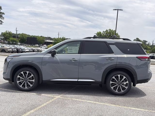 2026 Boulder Gray Pearl Nissan Pathfinder Platinum 4X4 SUV