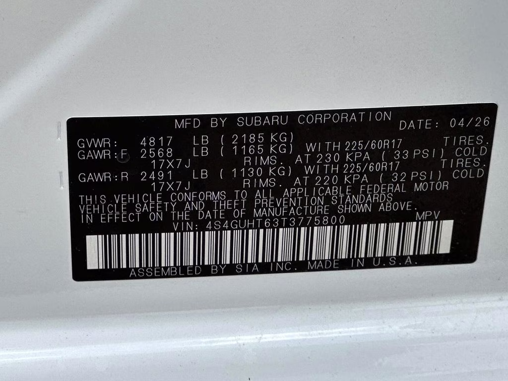 2026 Crystal White Pearl Subaru Crosstrek Wilderness AWD SUV
