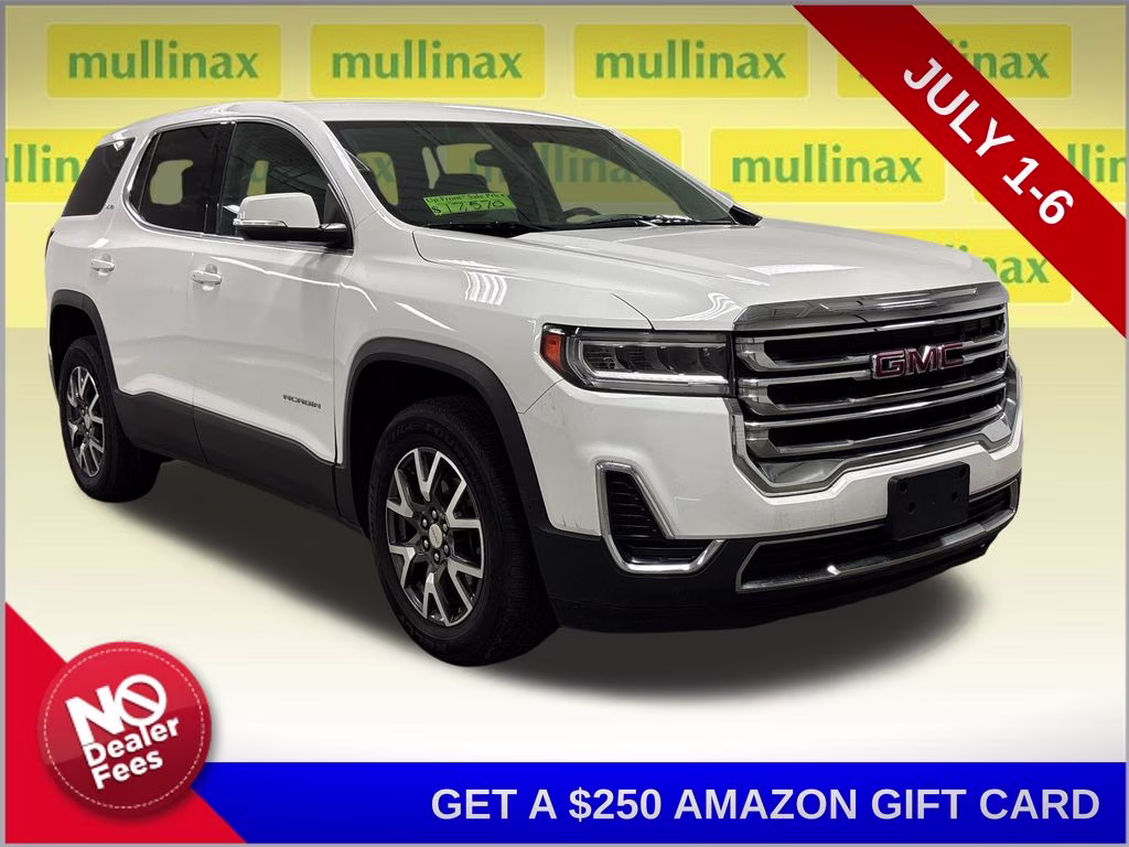 2020 Summit White GMC Acadia SLE AWD SUV