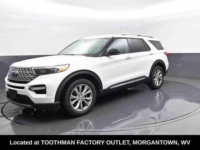 2023 Oxford White Ford Explorer Limited 4X4 SUV