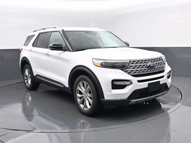 2023 Oxford White Ford Explorer Limited 4X4 SUV