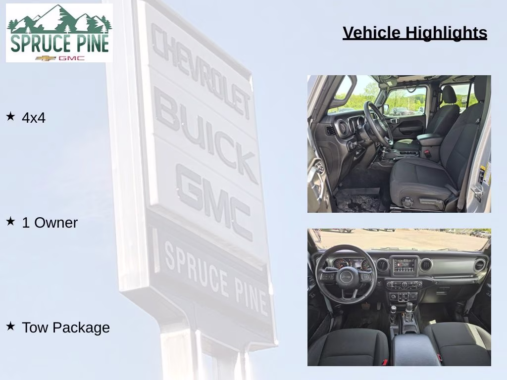 2022 Silver Zynith Clearcoat Jeep Gladiator Sport 4X4 Truck