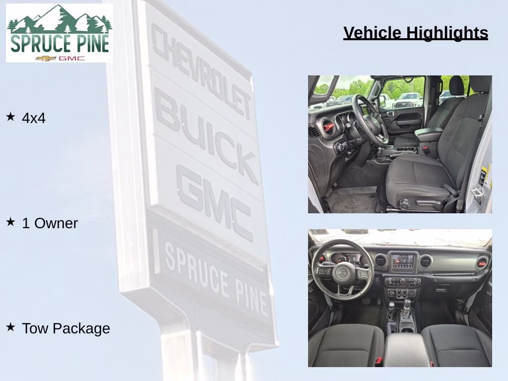 2022 Silver Zynith Clearcoat Jeep Gladiator Sport 4X4 Truck