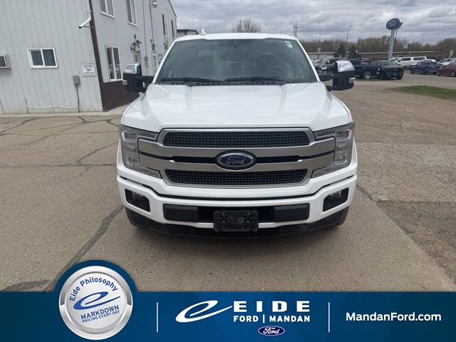2020 White Metallic Ford F-150 Platinum 4X4 Truck