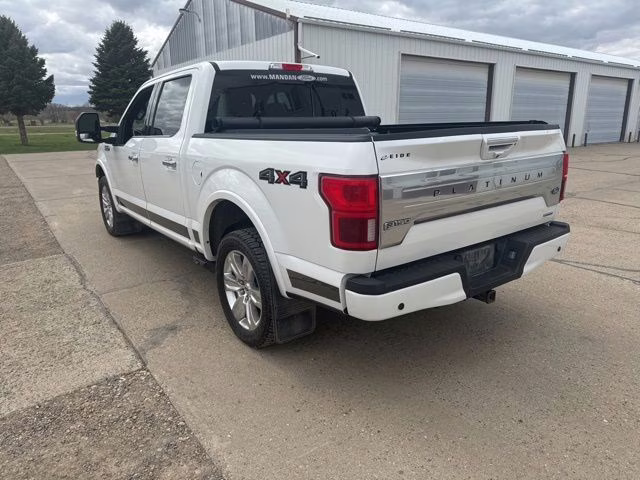 2020 White Metallic Ford F-150 Platinum 4X4 Truck