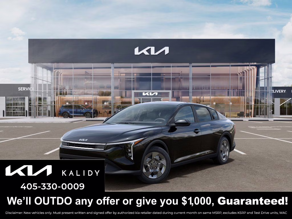 2026 Aurora Black Kia K4 LX FWD Sedan
