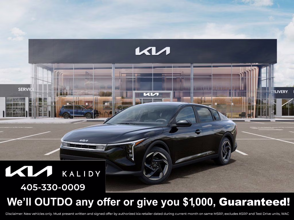 2026 Aurora Black Kia K4 EX FWD Sedan