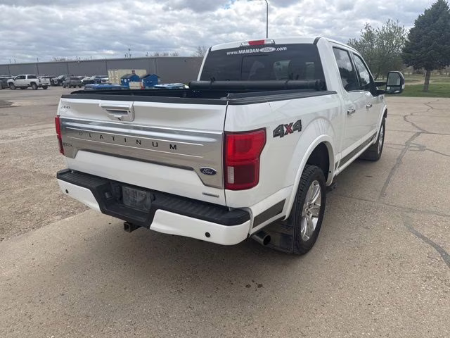2020 White Metallic Ford F-150 Platinum 4X4 Truck