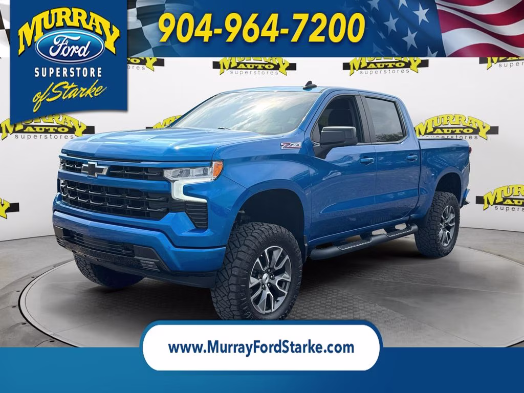 2022 Glacier Blue Metallic Chevrolet Silverado 1500 RST 4X4 Truck