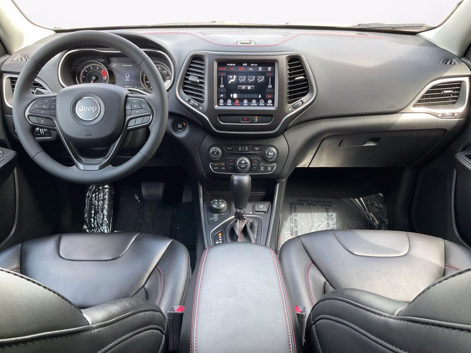2022 Diamond Black Crystal Pearlcoat Jeep Cherokee Trailhawk 4X4 SUV