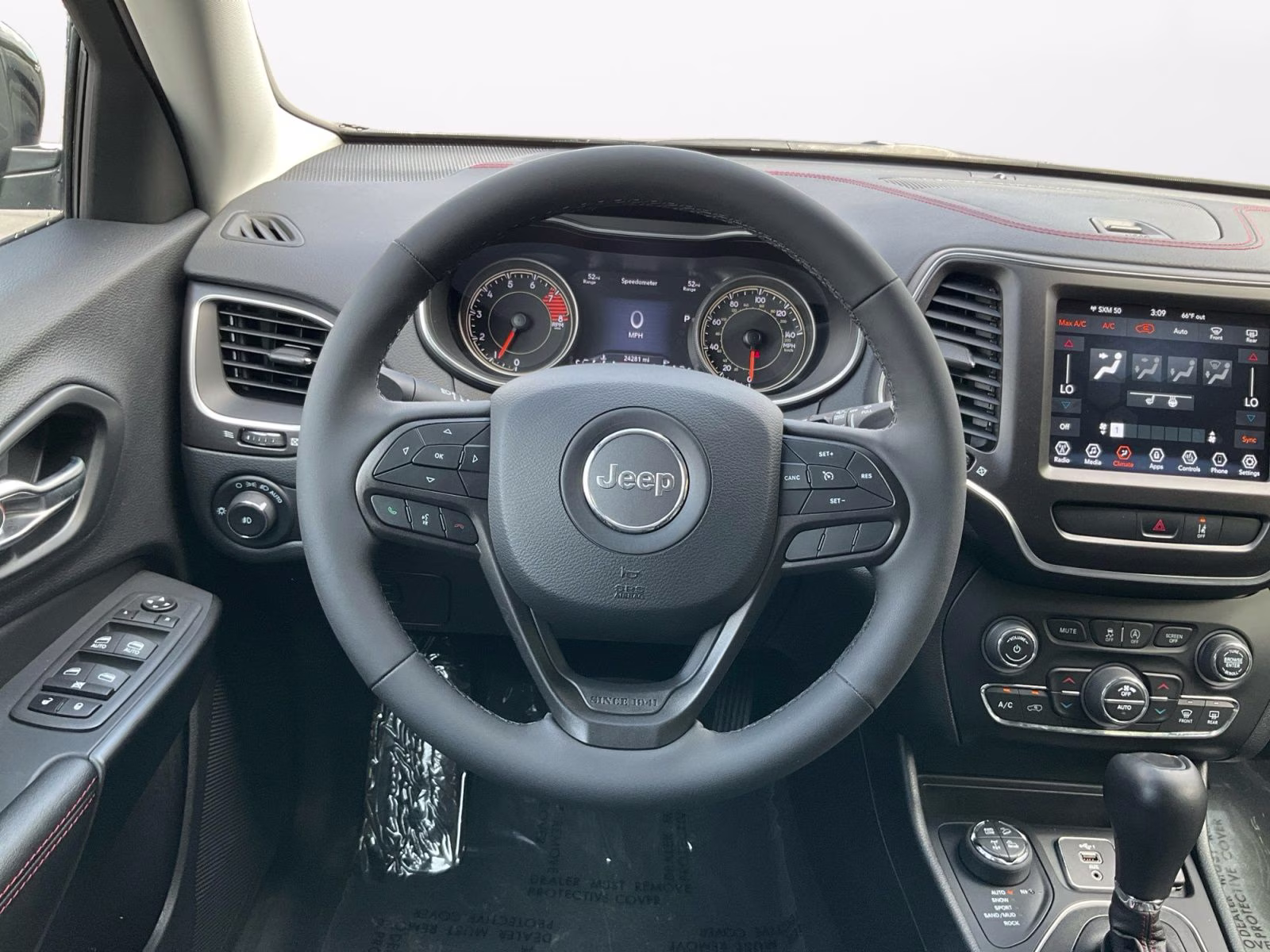 2022 Diamond Black Crystal Pearlcoat Jeep Cherokee Trailhawk 4X4 SUV