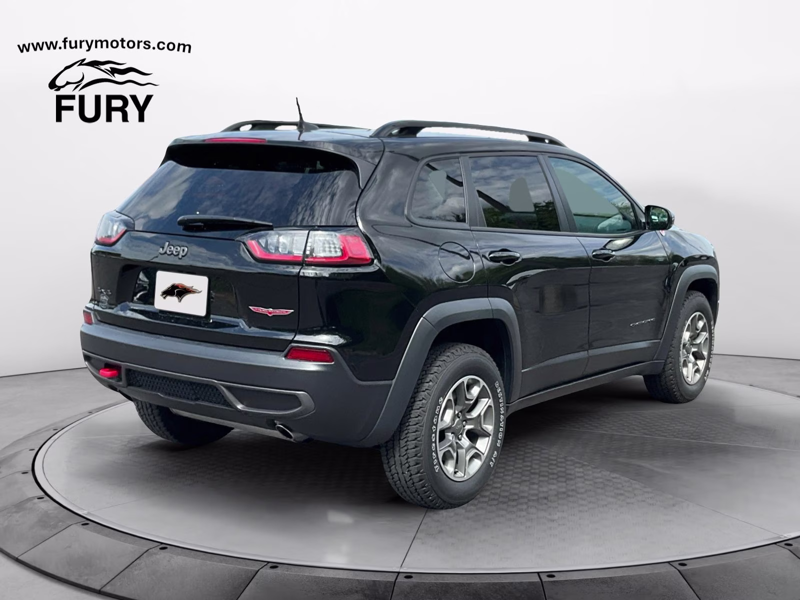 2022 Diamond Black Crystal Pearlcoat Jeep Cherokee Trailhawk 4X4 SUV