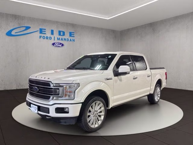 2018 White Platinum Metallic Tri-Coat Ford F-150 Limited 4X4 Truck