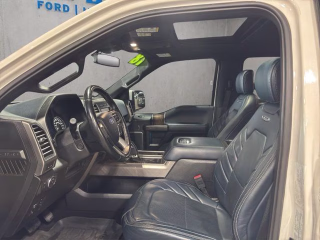 2018 White Platinum Metallic Tri-Coat Ford F-150 Limited 4X4 Truck