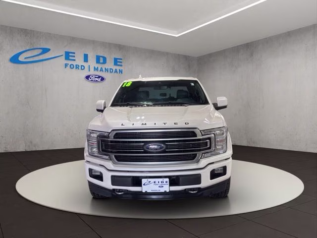 2018 White Platinum Metallic Tri-Coat Ford F-150 Limited 4X4 Truck