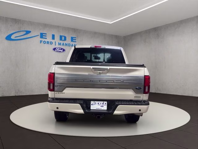 2018 White Platinum Metallic Tri-Coat Ford F-150 Limited 4X4 Truck